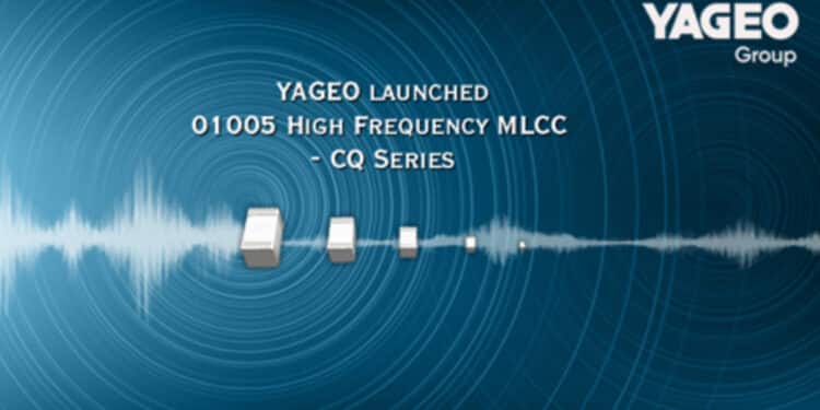 Yageo擴展微型 01005 高頻級MLCC Yageo擴展微型 01005 高頻級MLCC